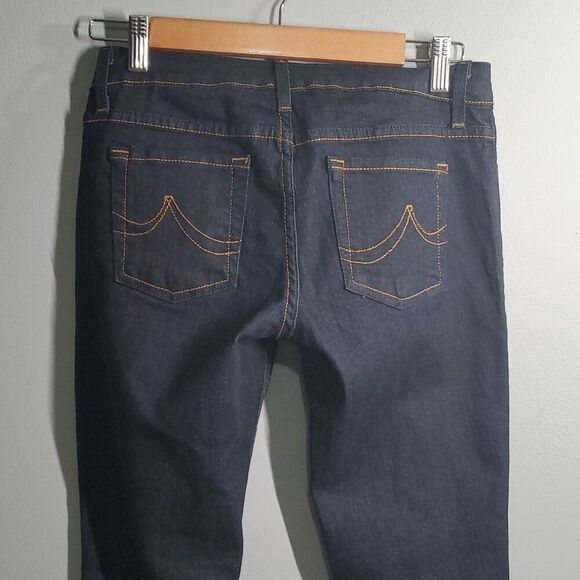 Forever 21 Y2k jeans women's size 27 size 4 US low rise dark jean Made In USA - Picture 10 of 15